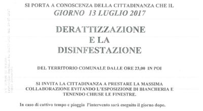 DERATTIZZAZIONE E DISINFESTAZIONE