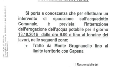 AVVISO ALLA CITTADINANZA