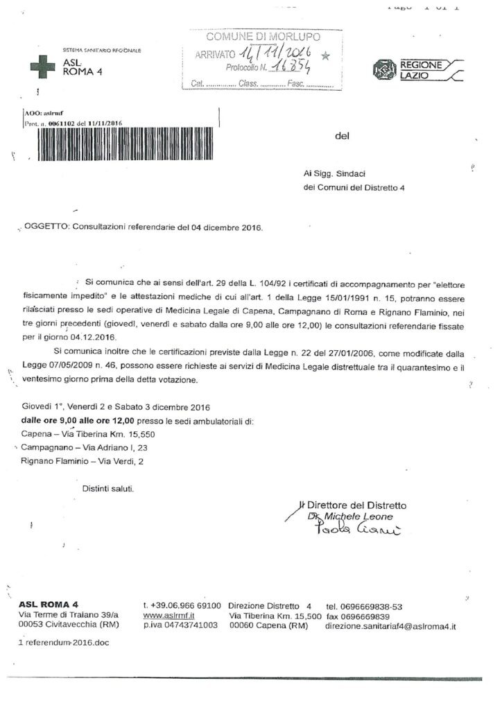 AVVISO ALLA CITTADINANZA