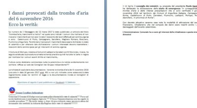 I danni provocati dalla tromba d?aria del 6 novembre 2016: ecco la verità!