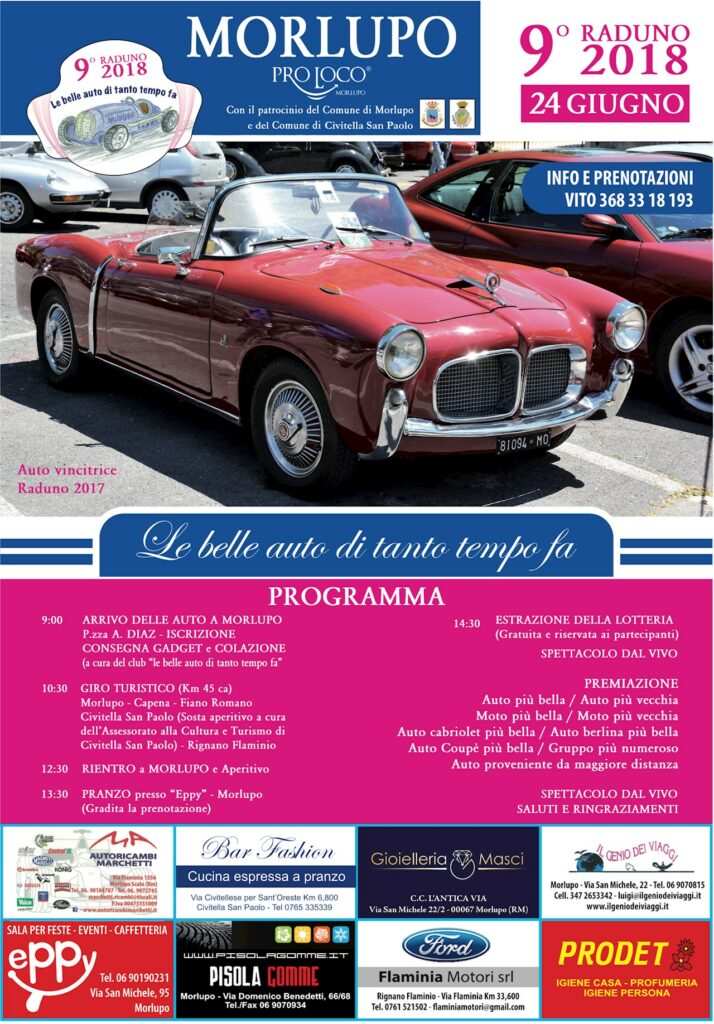 EVENTO: Le belle auto di tanto tempo fa