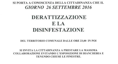 DERATTIZZAZIONE E DISINFESTAZIONE