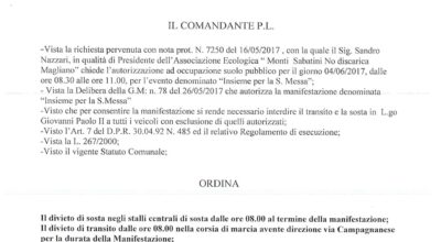 COMUNICAZIONE ALLA CITTADINANZA