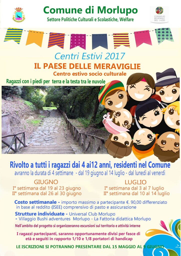 CENTRI ESTIVI COMUNALI 2017