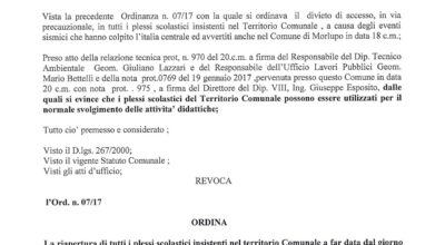 AVVISO ALLA CITTADINANZA