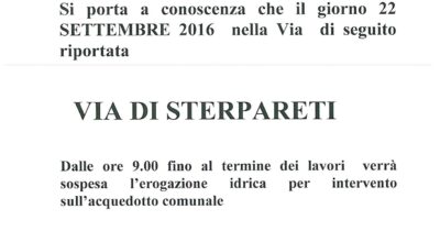 AVVISO ALLA CITTADINANZA