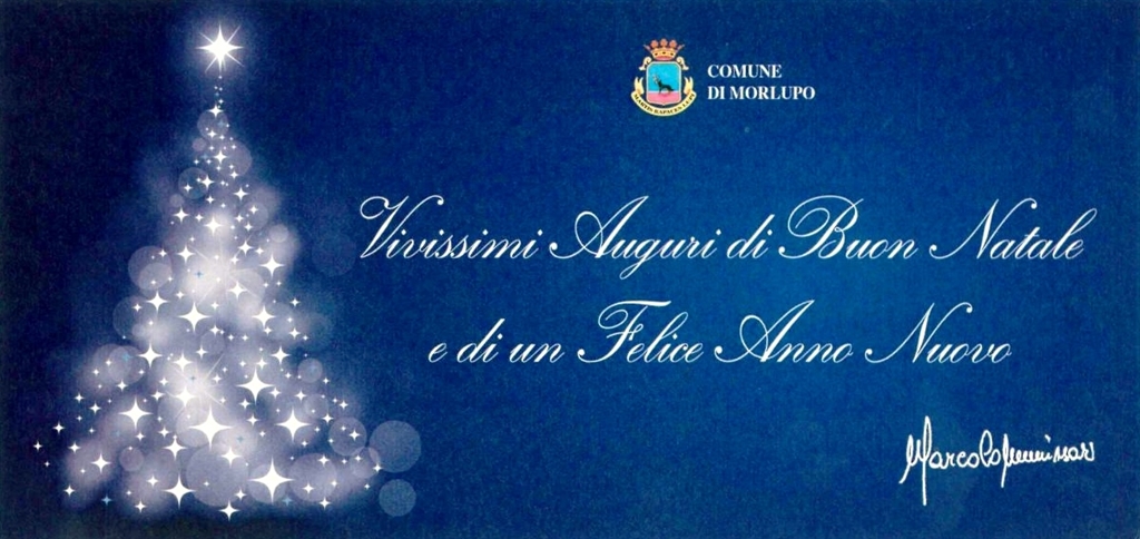 Vivissimi auguri di un Buon Natale e felice anno nuovo.