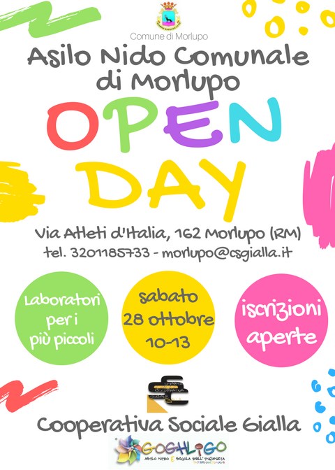 OPEN DAY ASILO NIDO COMUNALE