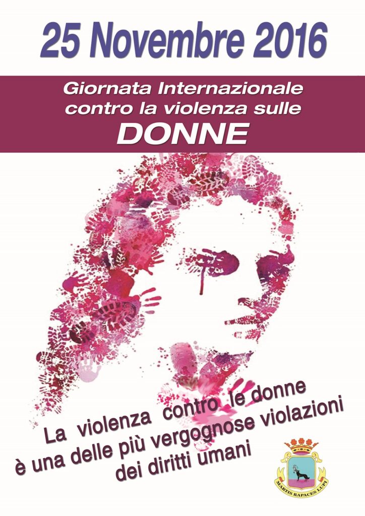 GIORNATA INTERNAZIONALE CONTRO LA VIOLENZA SULLE DONNE