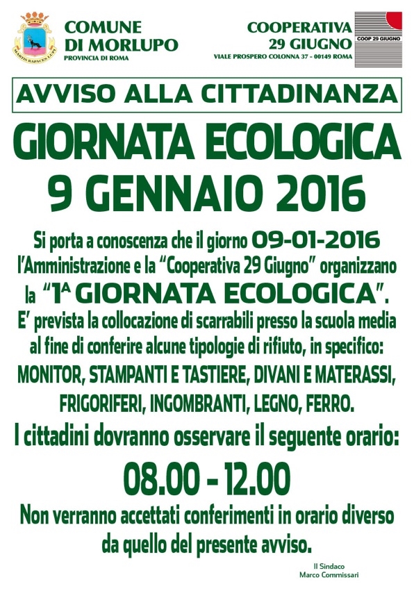 GIORNATA ECOLOGICA