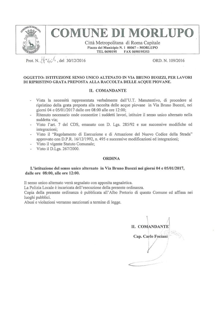 AVVISO ALLA CITTADINANZA