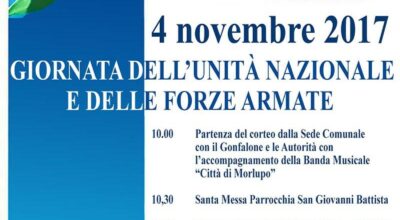 AVVISO – Celebrazione del 4 Novembre 2017
