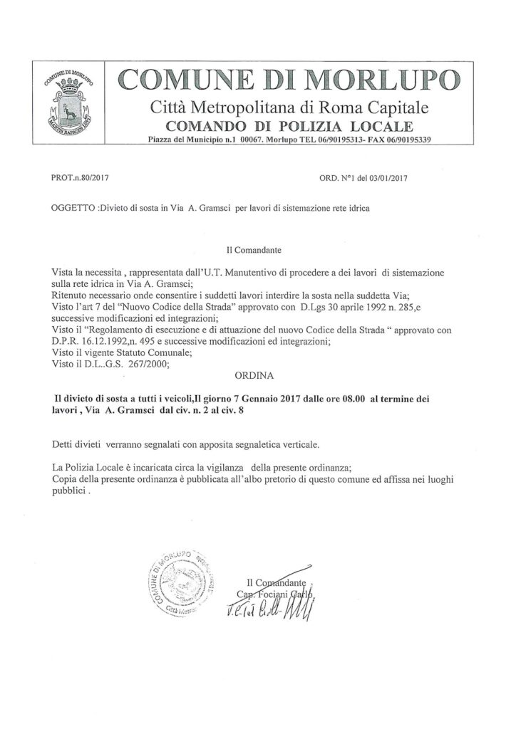AVVISO ALLA CITTADINANZA