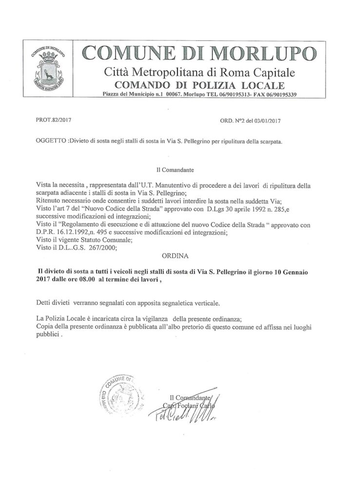AVVISO ALLA CITTADINANZA