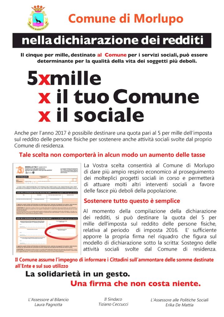 CINQUE X MILLE PER IL COMUNE