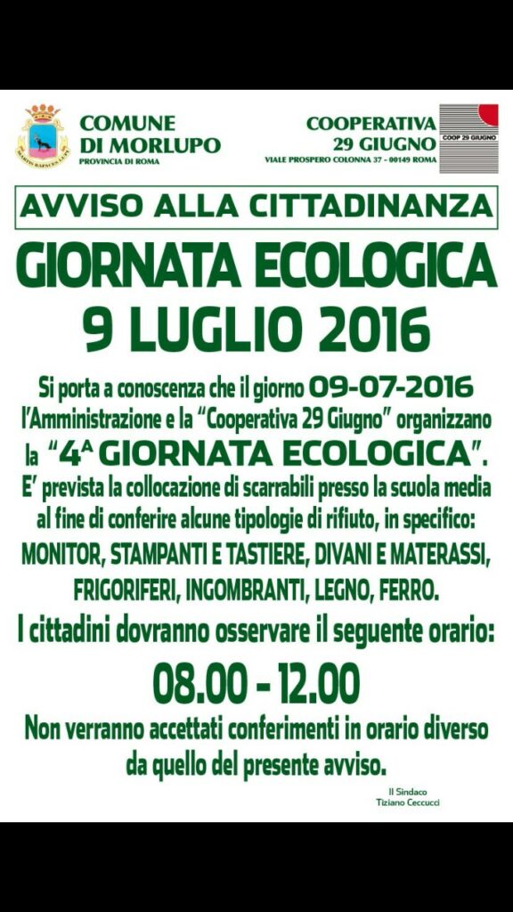 GIORNATA ECOLOGICA