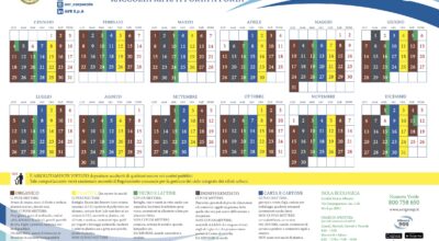 RACCOLTA DIFFERENZIATA – Il calendario 2021