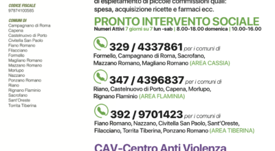 CONSORZIO VALLE DEL TEVERE – Numeri utili