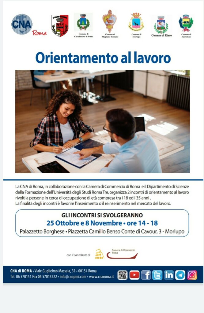 ORIENTAMENTO AL LAVORO – Incontri rivolti a persone in cerca di occupazione