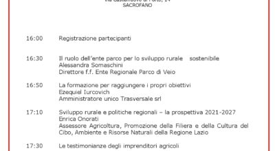 PARCO DI VEIO – La formazione per lo sviluppo rurale e la sostenibilità