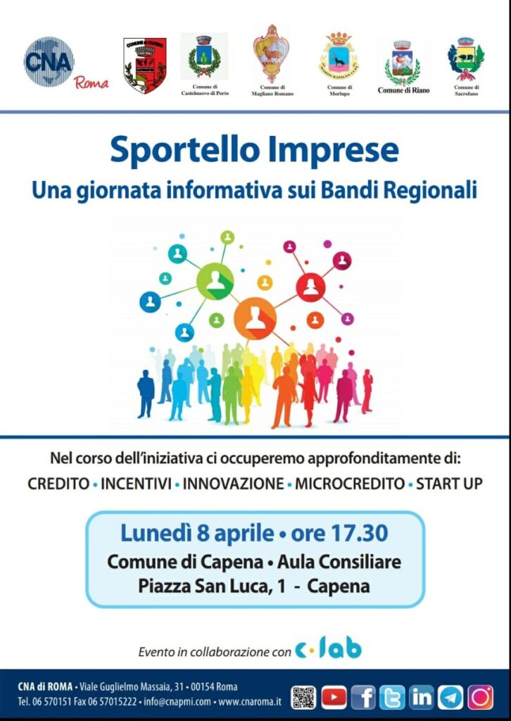 SPORTELLO IMPRESE – Una giornata informativa sui Bandi Regionali