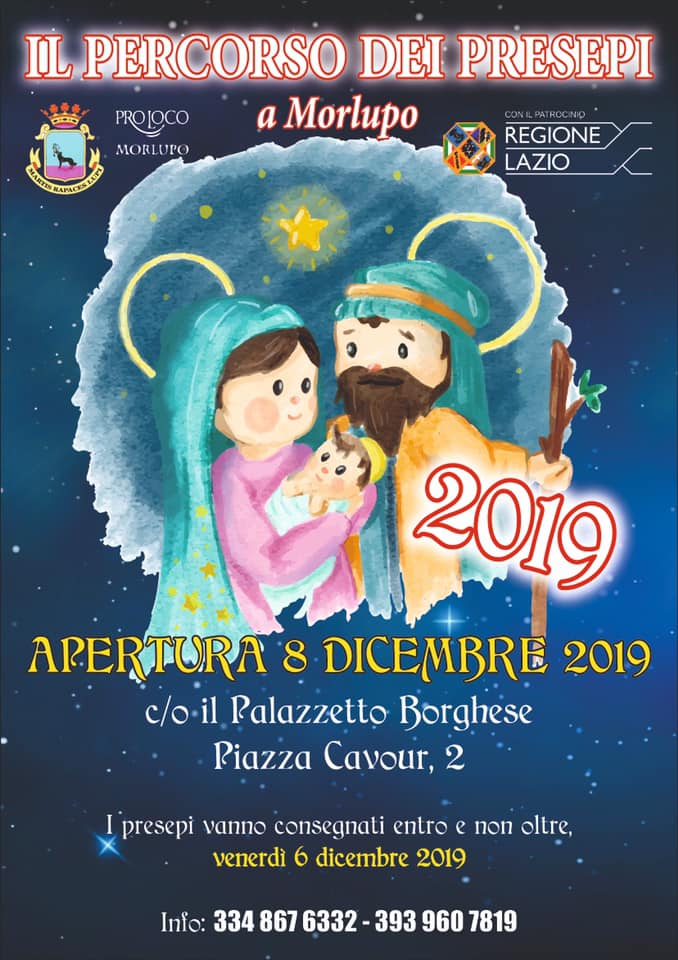 “PERCORSO DEI PRESEPI” CITTÀ DI MORLUPO – 8 Dicembre 2019-6 Gennaio 2020