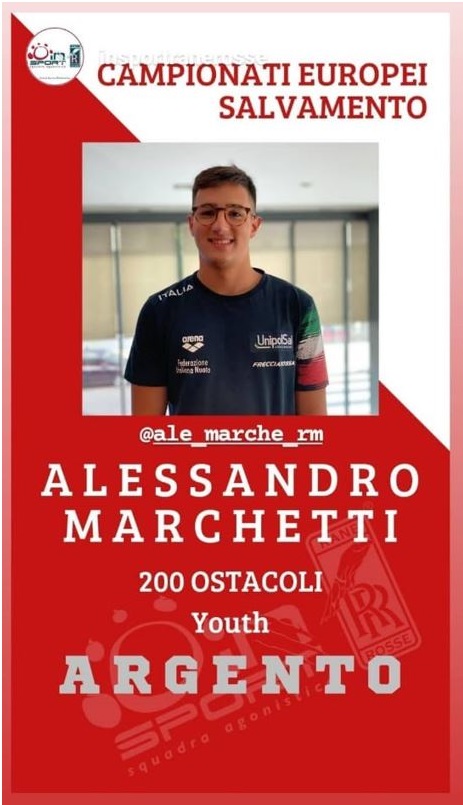 CAMPIONATO EUROPEO DI SALVAMENTO 2021 – Ottima prestazione di Alessandro Marchetti