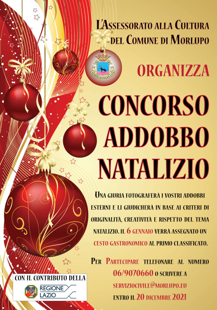 Concorso “Addobbo Natalizio 2021”