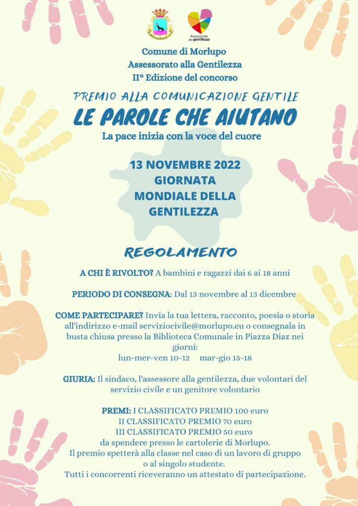 GIORNATA MONDIALE DELLA GENTILEZZA – 13 Novembre 2022
