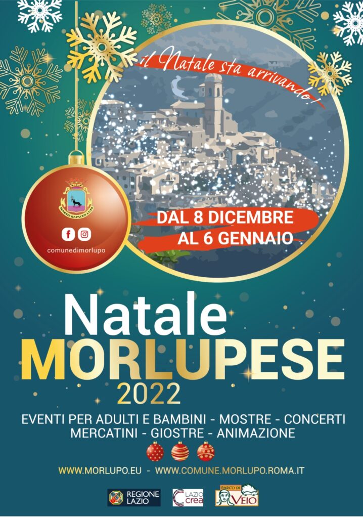 NATALE MORLUPESE 2022 – “Luci di Natale” e “Vetrine di Natale”