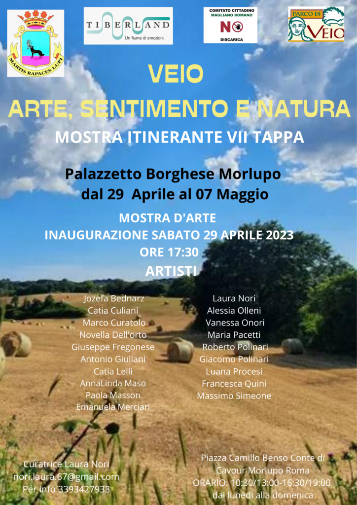 VEIO – ARTE, SENTIMENTO E NATURA – Mostra itinerante – Palazzetto Borghese [dal 29 Aprile al 7 Maggio 2023]