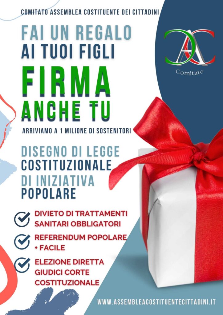 AVVISO – Raccolta firme Referendum