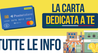 CARTA “DEDICATA A TE” – Intervento a sostegno dei nuclei familiari per l’acquisto dei beni di prima necessità
