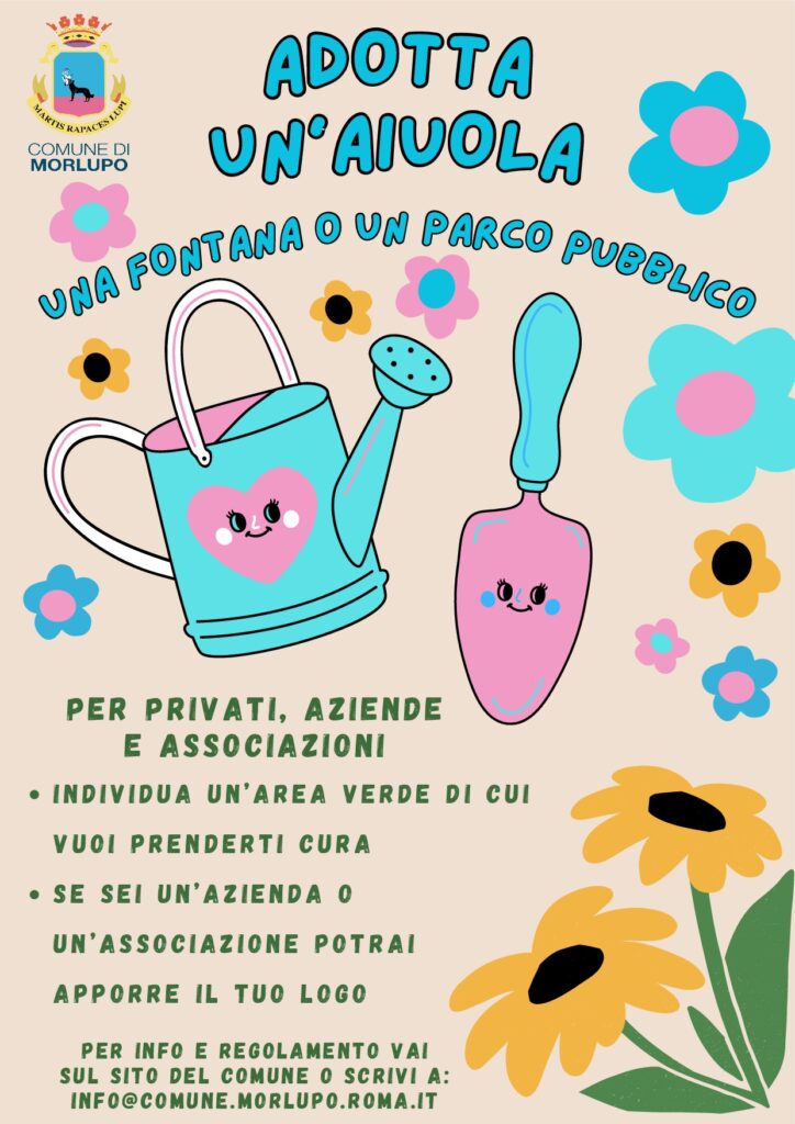 Adotta un’aiuola, una fontana o un parco pubblico